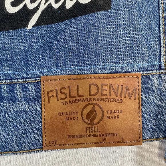 A'ja Wilson Las Vegas Aces Fisll Denim Jacket - Picture 7 of 8